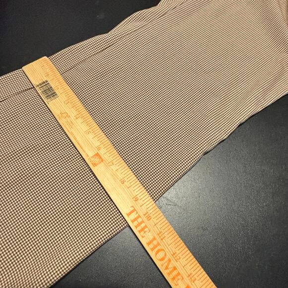 Altar’d State Brown Houndstooth Flare Dress Pants Lined Size L Women’s - Picture 8 of 10